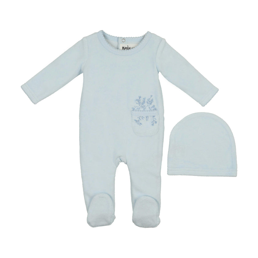 Velour Pocket Footie