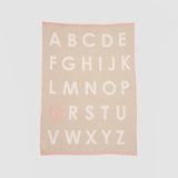 Custom Personalized Baby Sustainable Knit Throw Blanket - ABC