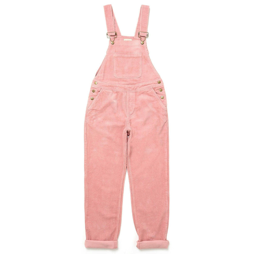 Adult Pink Chunky Cord Overalls