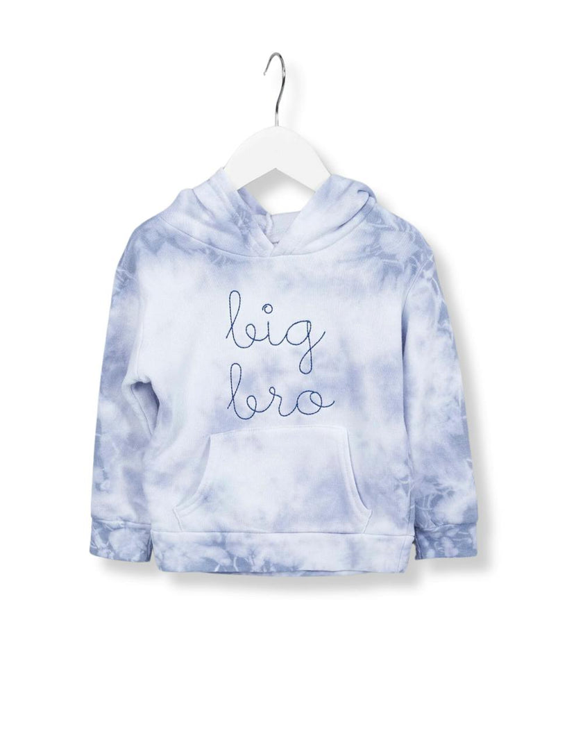"big bro" + "big sis" Supersoft Marble Tie Dye Hoodie