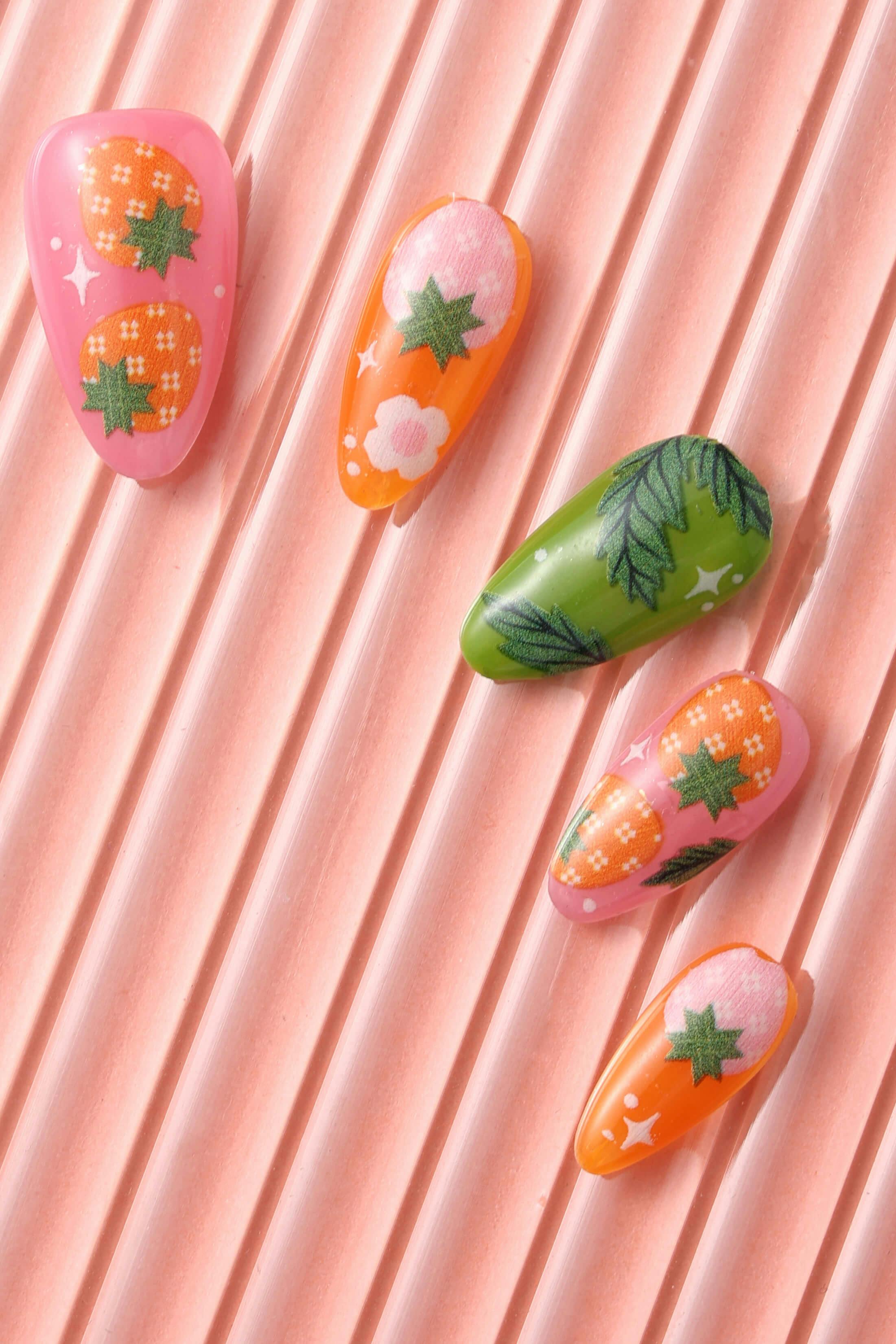 Strawberry Patch By Megan Roy - Press-On Nails