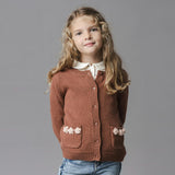 Organic Rosette Pocket Cardigan