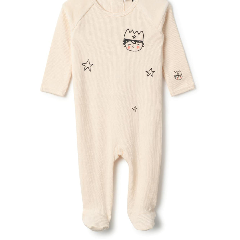 Prince Print Onesie Blue Jay