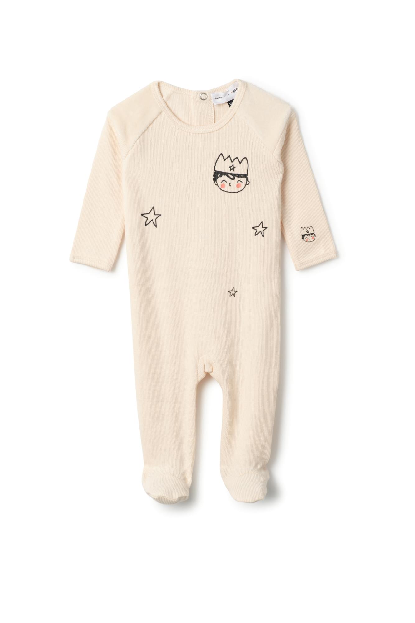 Prince Print Onesie Blue Jay