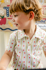 Archie Polo - Apple Stripe