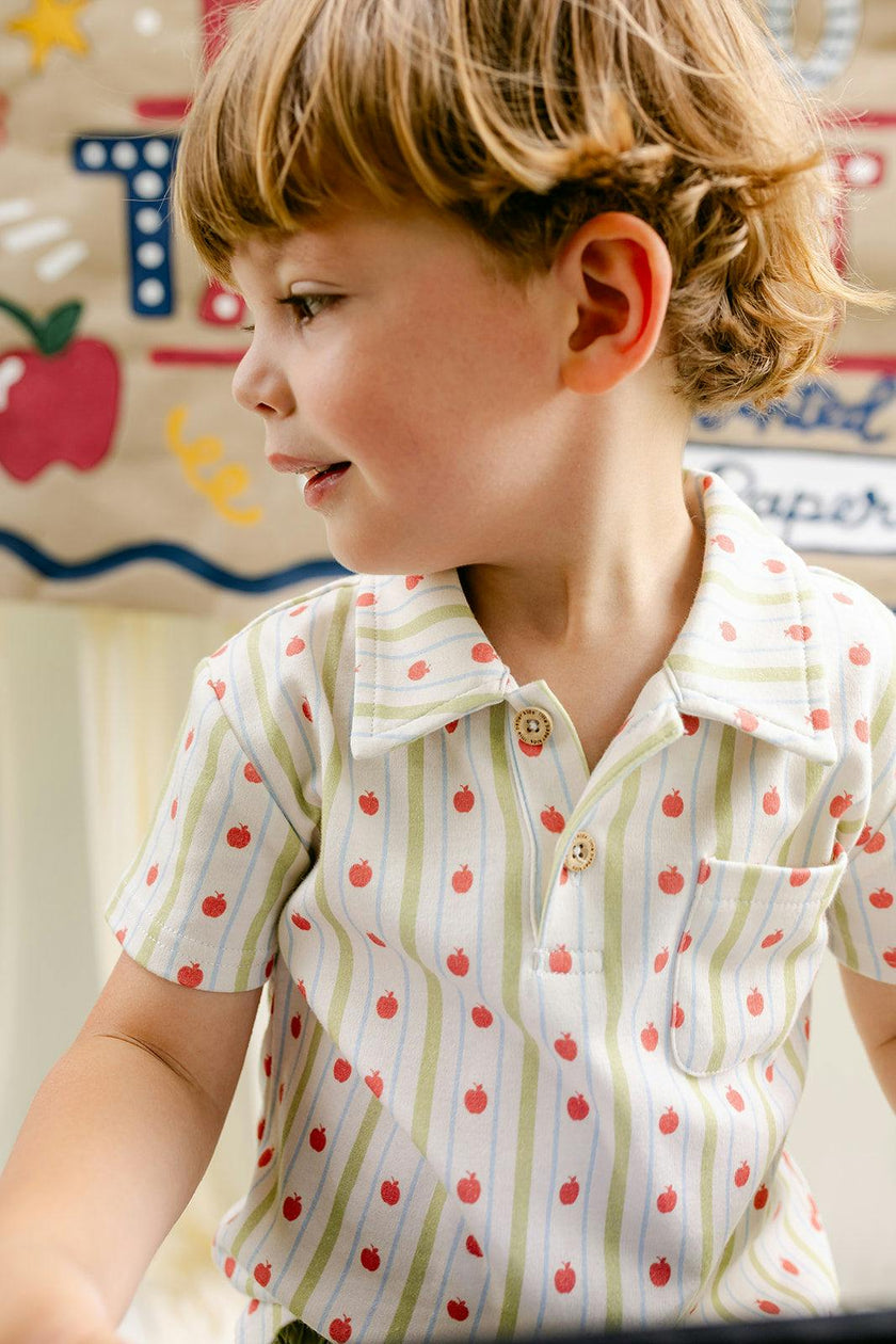 Archie Polo - Apple Stripe
