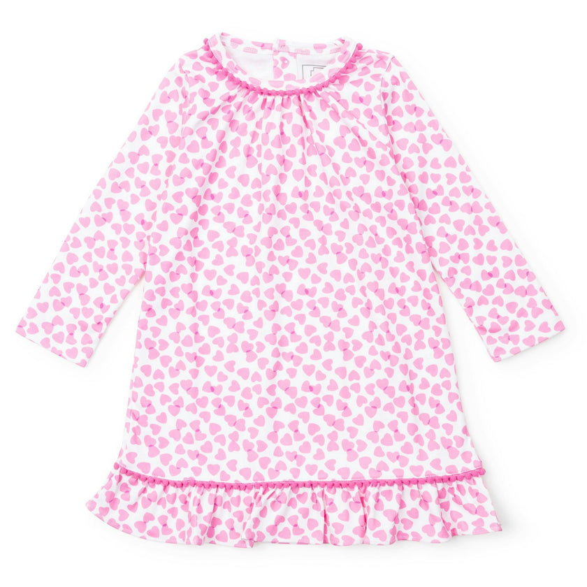 Carlin Girls' Dress - Confetti Hearts Pink