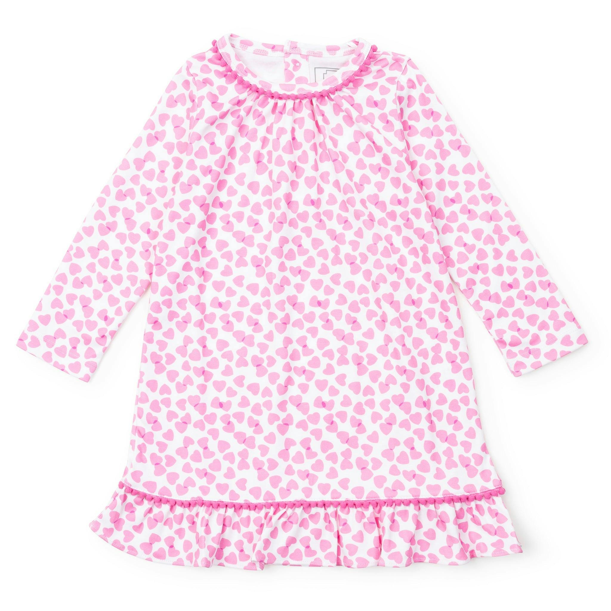Carlin Girls' Dress - Confetti Hearts Pink