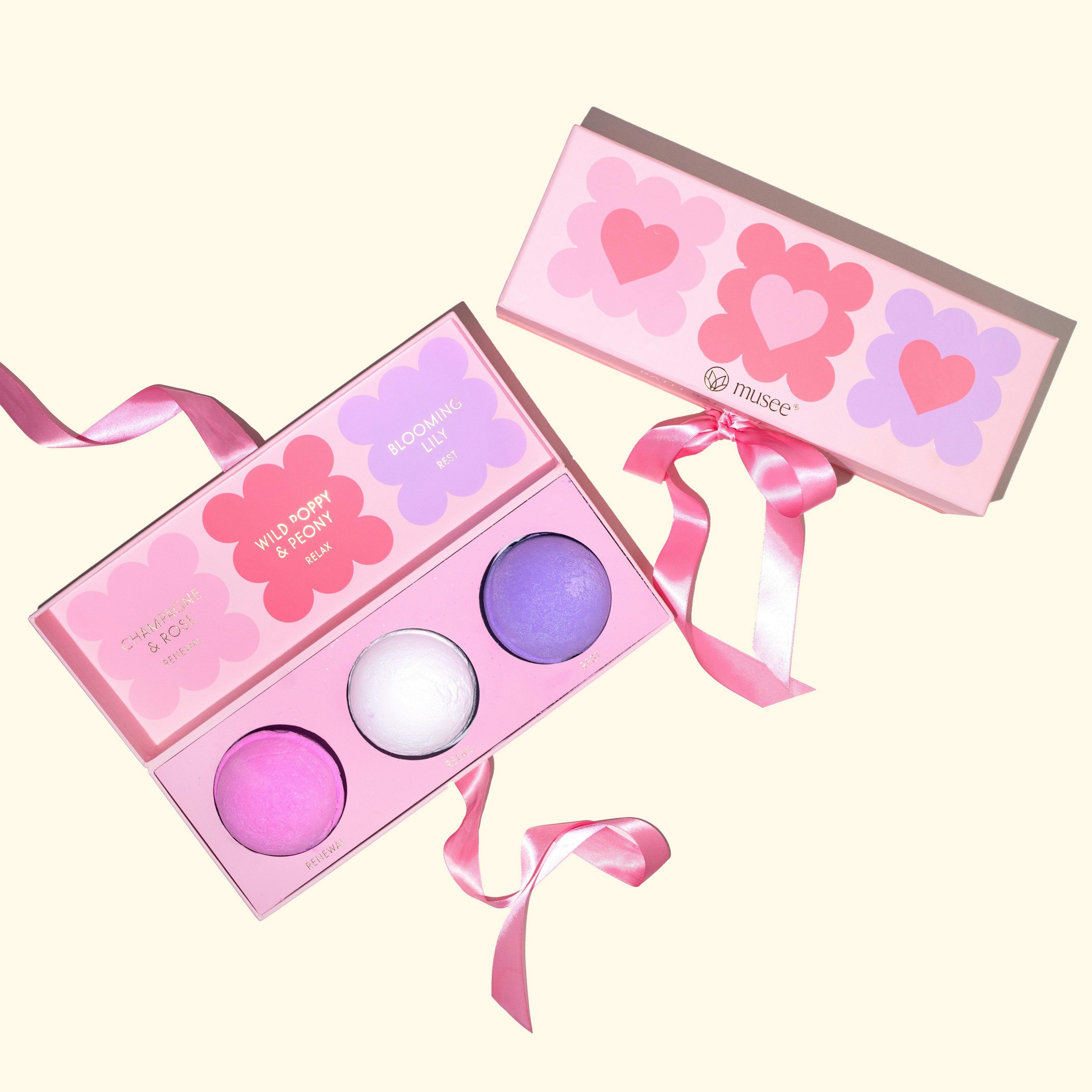 Hearts Three Bath Balm Set