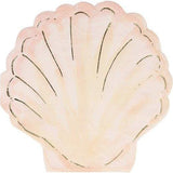 Watercolor Clam Shell Napkins