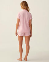 The Poppy Lightweight Pima Short Set in Pink