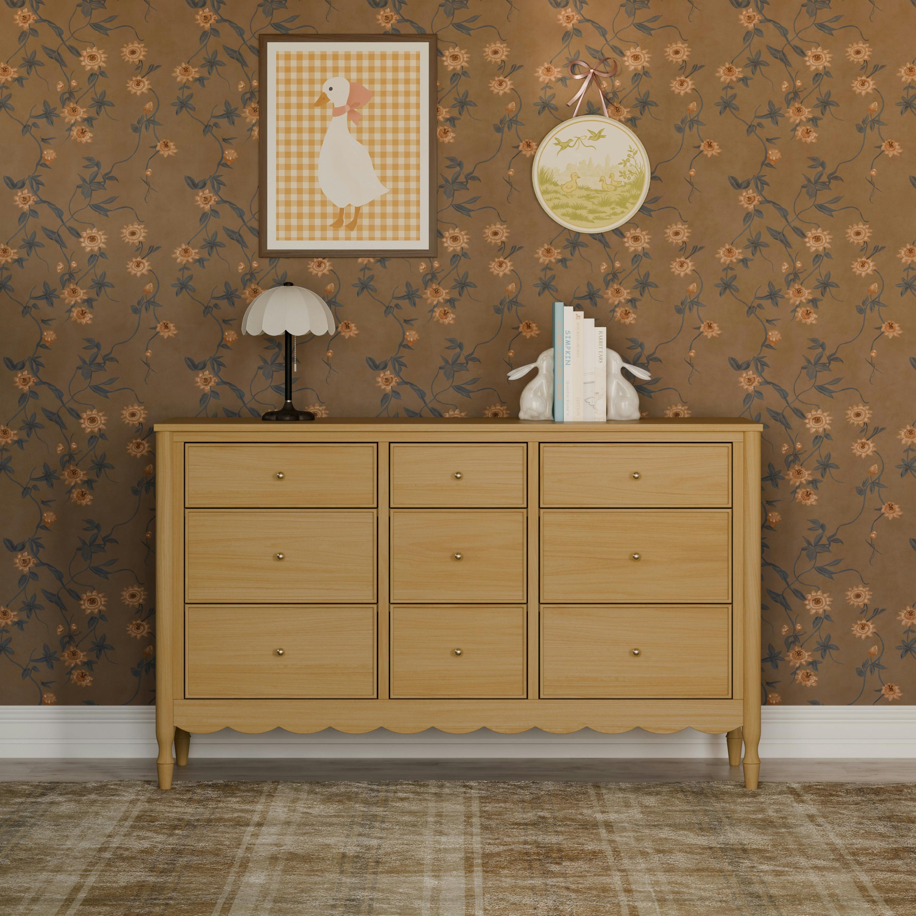 Ambrosia 9-Drawer Wide Assembled Dresser (56