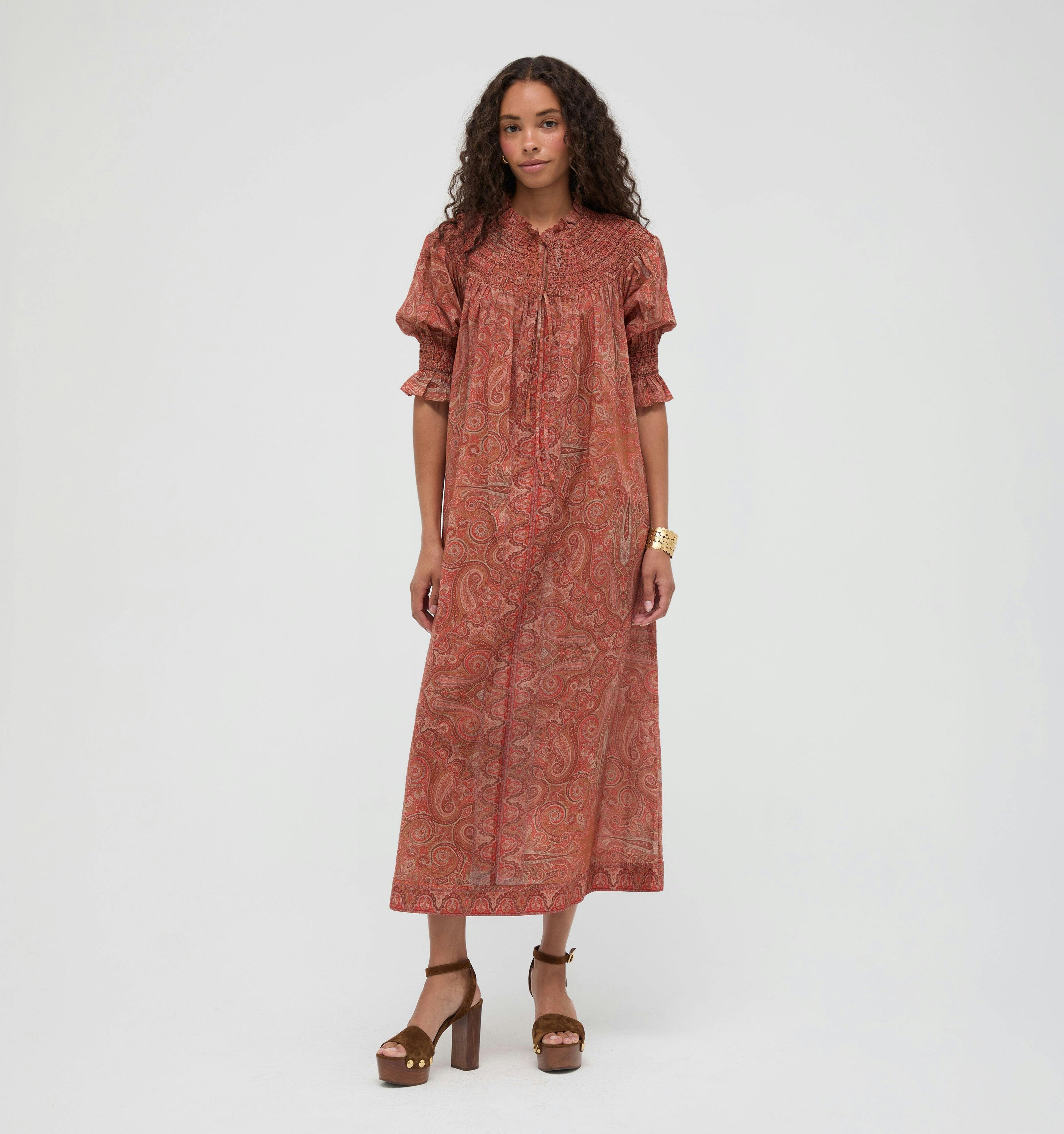 The Zinnia Maxi Dress -  Cypress Paisley