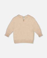 3/4 Sleeve Knitted Sweater