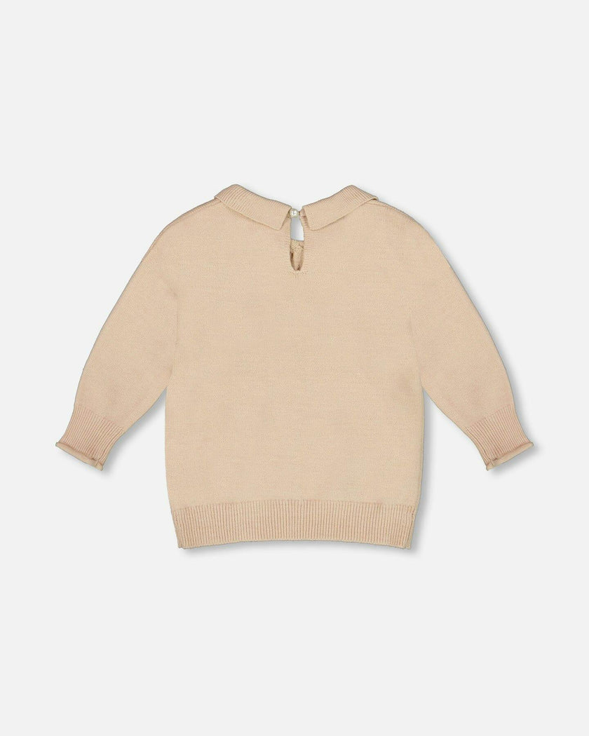 3/4 Sleeve Knitted Sweater