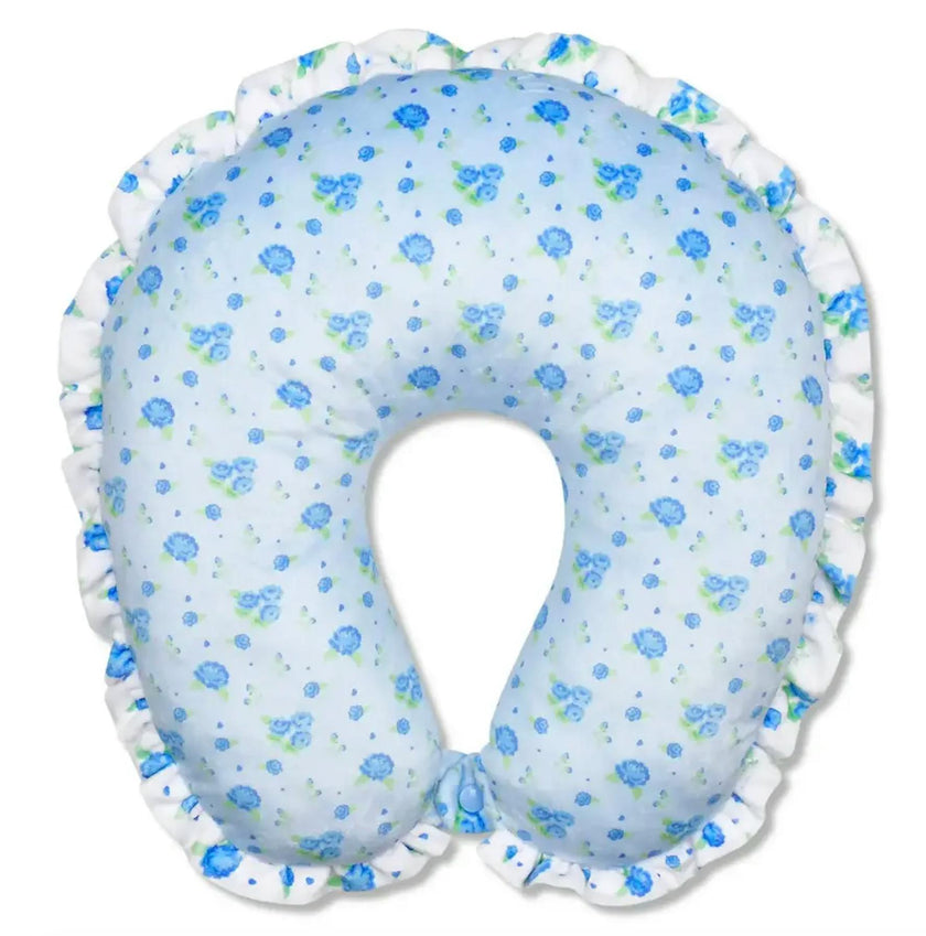 Blue Ditsy Neck Pillow