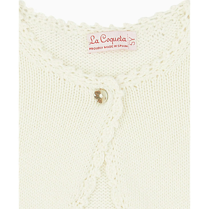 Ivory Linda Ceremony Girl Cardigan