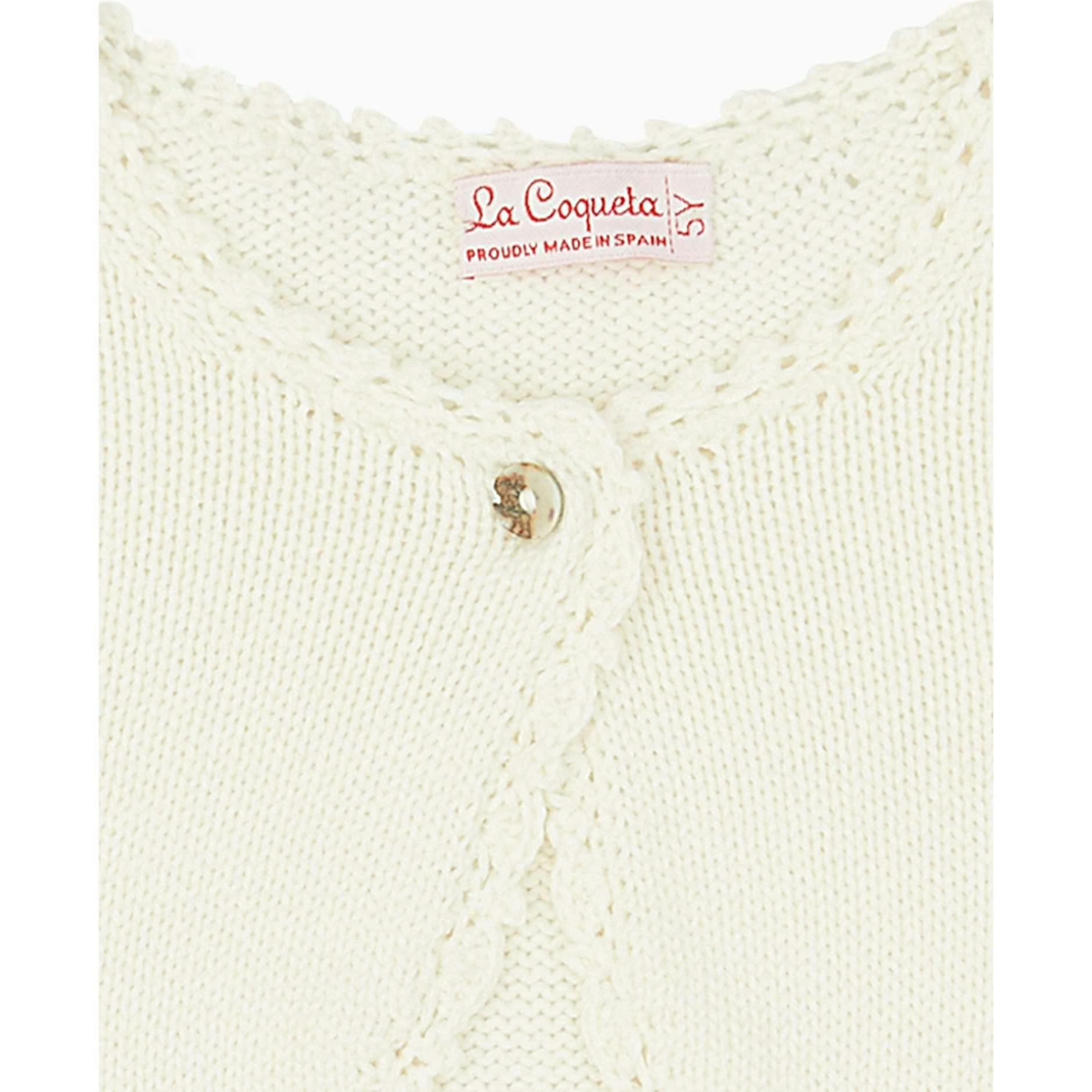 Ivory Linda Ceremony Girl Cardigan