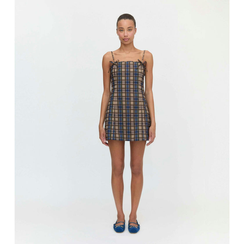 The Rennie Dress - Brown Spencer Plaid