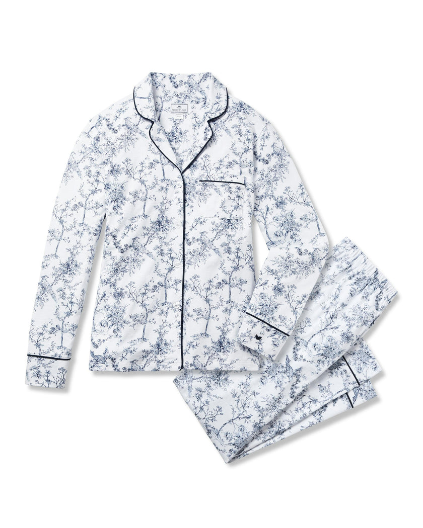 Women's Pima Pajama Set in Timeless Toile