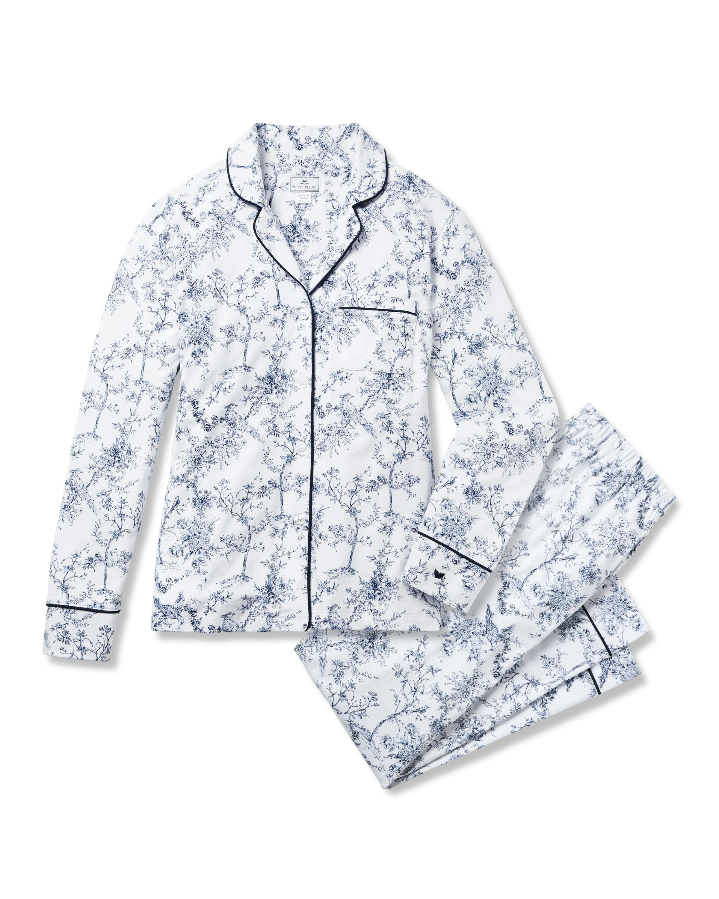 Women's Pima Pajama Set in Timeless Toile