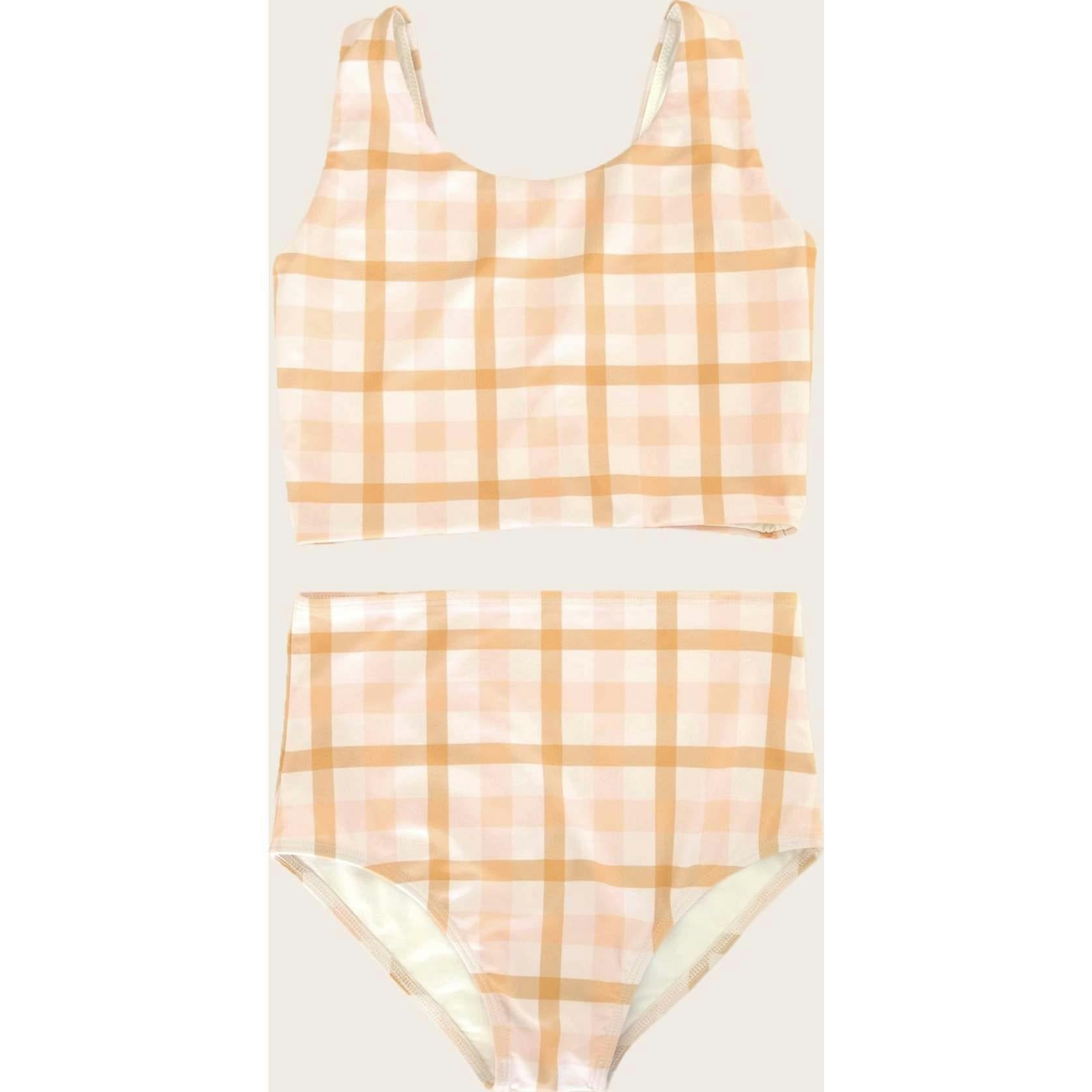 Sunkissed Plaid Two Piece Tank