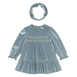 Baby Velvet Dress with Headband