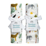 Jungle & Savanna Swaddle 2-Pack