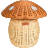 Mushroom Handcrafted Rattan Storage Basket - Wicker