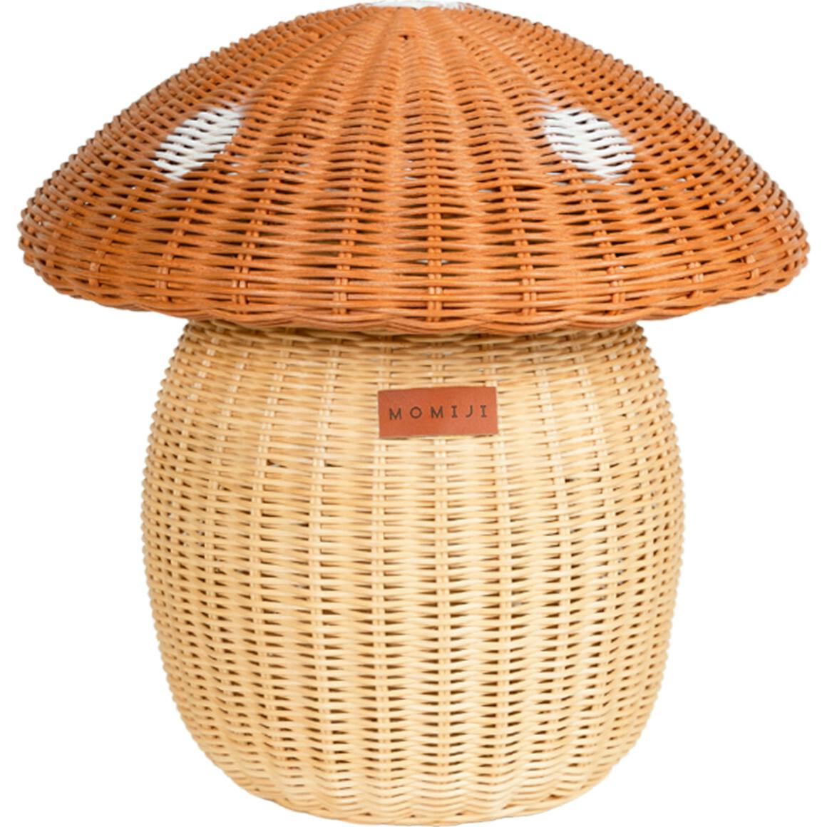 Mushroom Handcrafted Rattan Storage Basket - Wicker