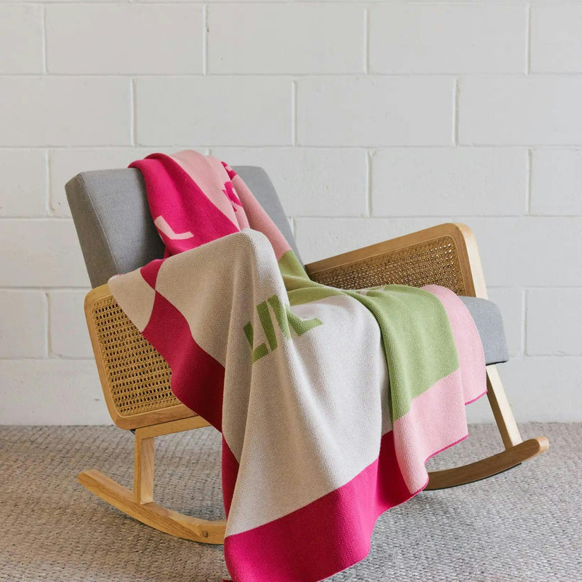 Cool People Live Here Knit Blanket
