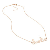 Doodle Script Nameplate Necklace