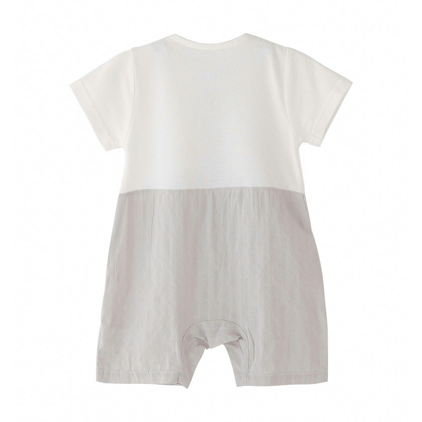 Gray Bear Romper