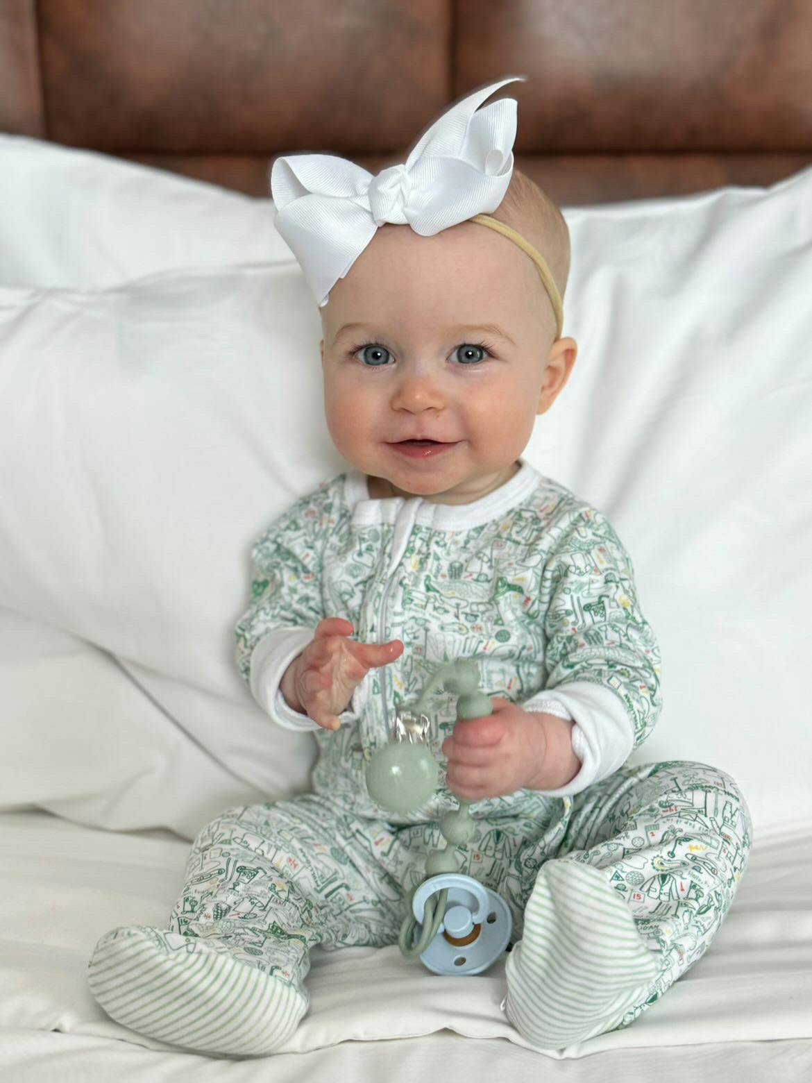 Golf Zip Baby Onesie