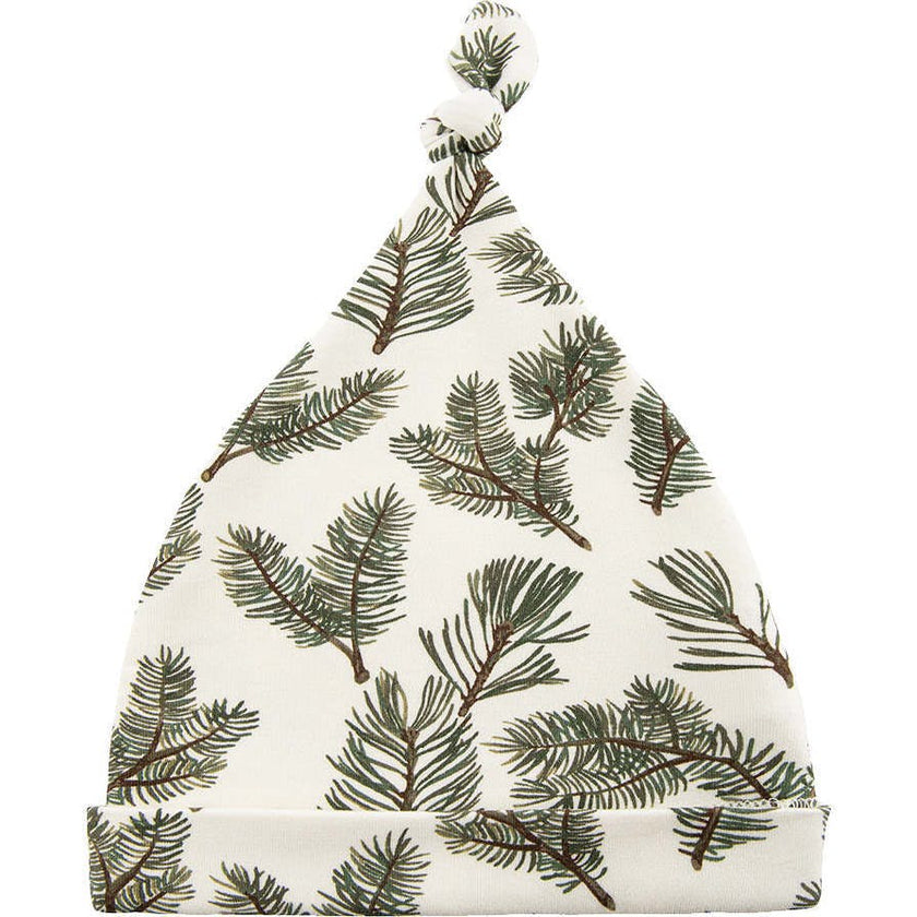 Pine Brushed Knotted Beanie Hat