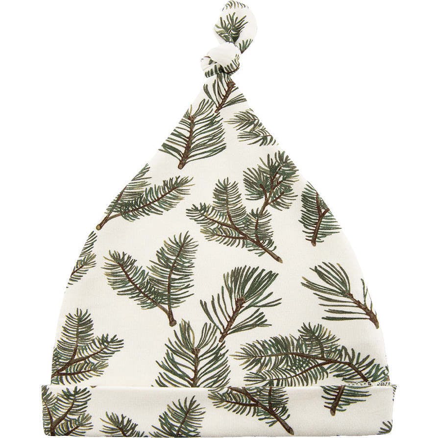 Pine Brushed Knotted Beanie Hat