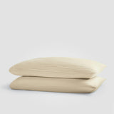 Dune Crinkled Comfort Pillowcase Set – Set of 2 (Sandstone)