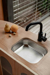 Oak Fluted Play Kitchen Set: Fridge + Sink + Oven