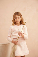 Chestnut Leaves Cardigan | Blush