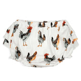 Chicken Organic Cotton Ruffle Bloomer