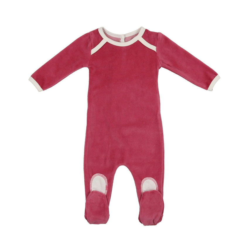 Velour Patch Footie