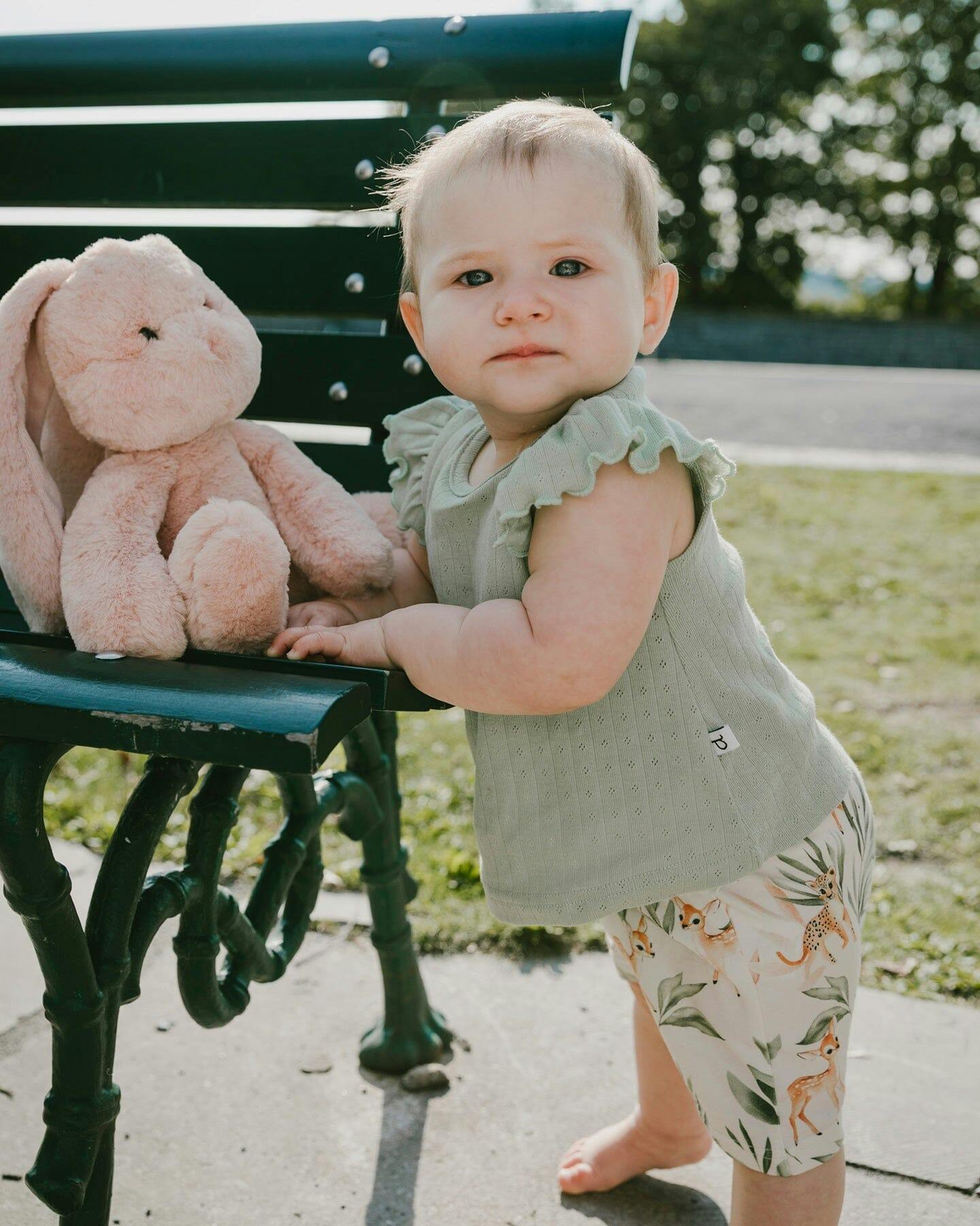 Pointelle Top And Organic Cotton Jersey Short Set