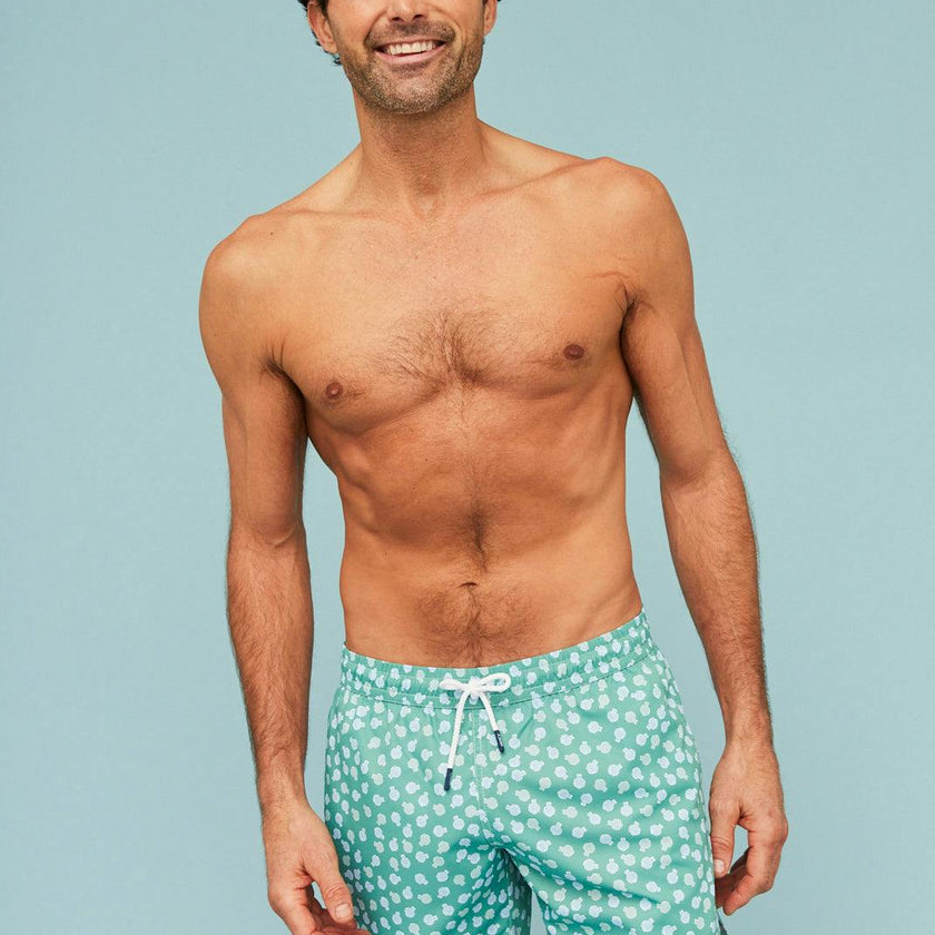 Green Puffer Fish Men's Swim Shorts