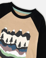 Long Raglan Sleeve Jersey Tee