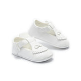White Clarisse Bow Baby Shoes