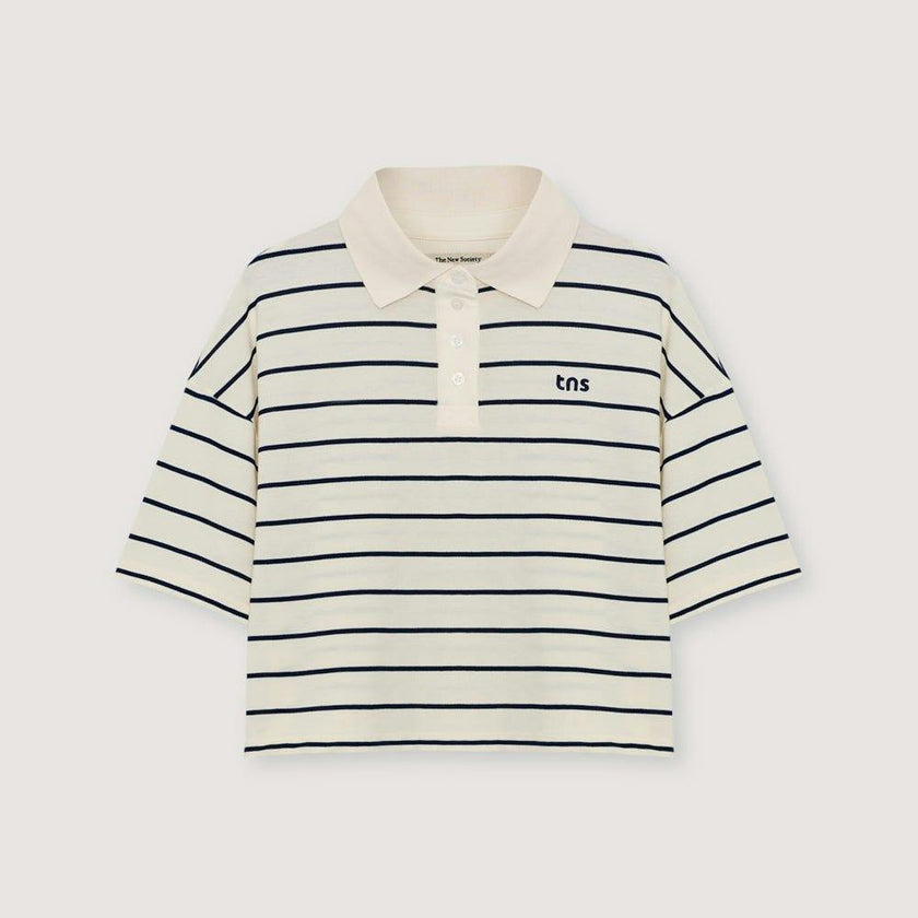 Acacia Woman Polo Ecru Stripes