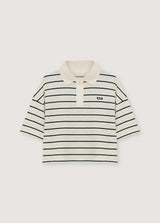 Acacia Woman Polo Ecru Stripes