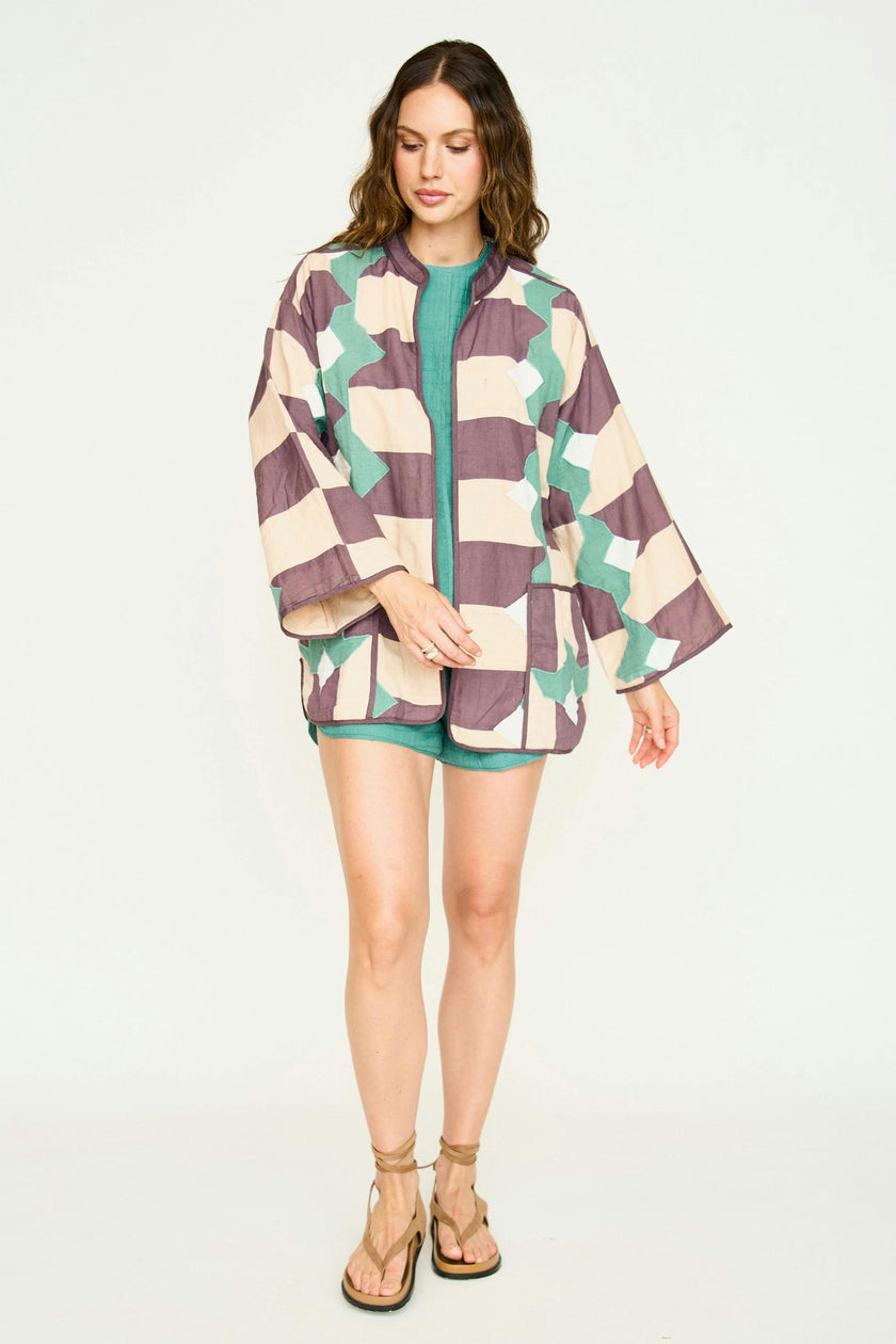 Bergen Jacket in Plum Origami