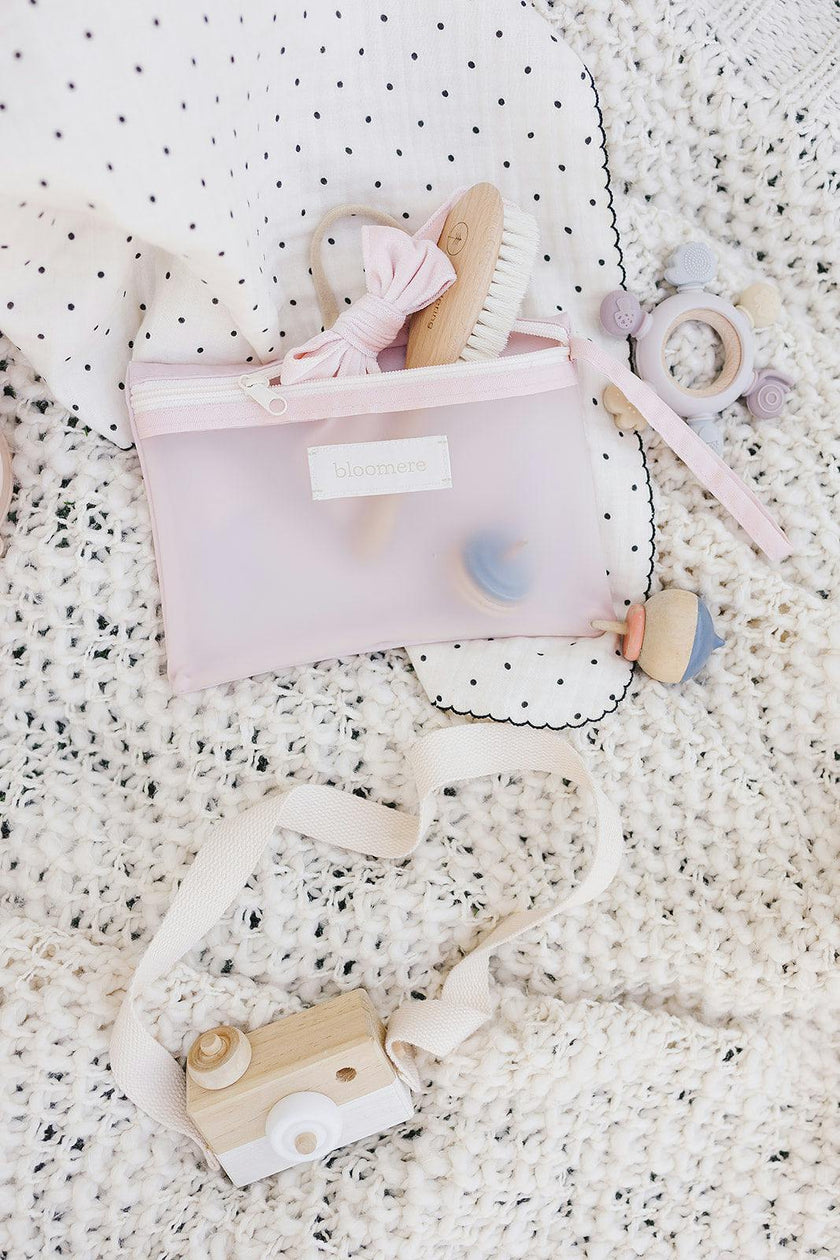 Small Pouch (Link Pink and Navy)