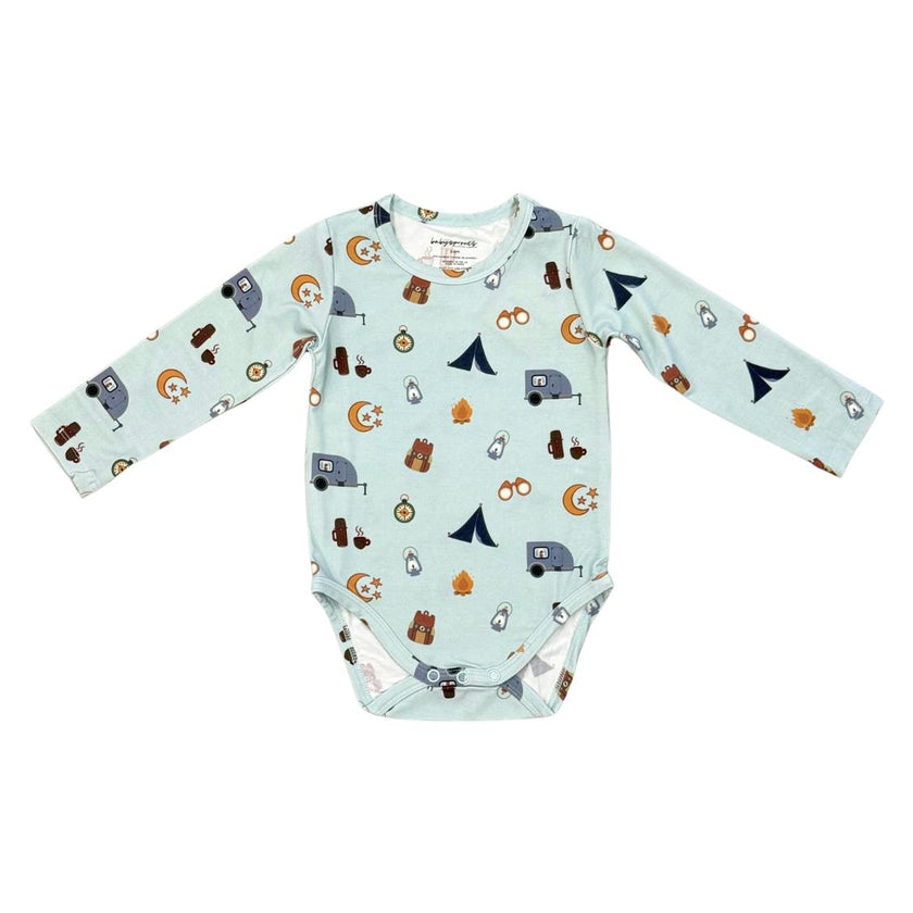 Baby Boy Long Sleeve Bodysuit in Camp Scout